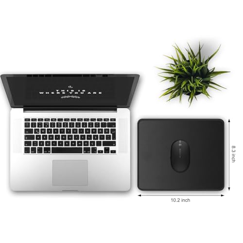 JIKIOU 3 Pack Mouse Pad with Stitched Edge, Comfortable Mouse Pads with Non-Slip Rubber Base, Washable Mousepads Bulk with Comfortable Cloth, Mouse Pads for Computers Laptop Mouse 10.2x8.3inch Black - Image 2