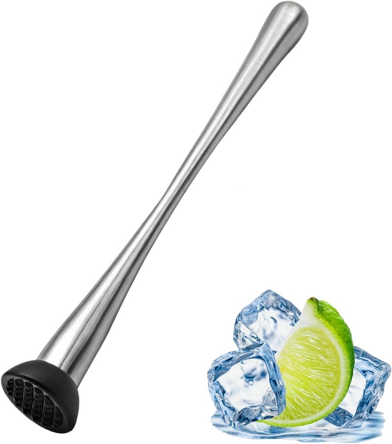 Dancepanda Muddler for Cocktails,Stainless Steel Muddler Tool for Bar and Drink,Fruit Smasher - Image 1