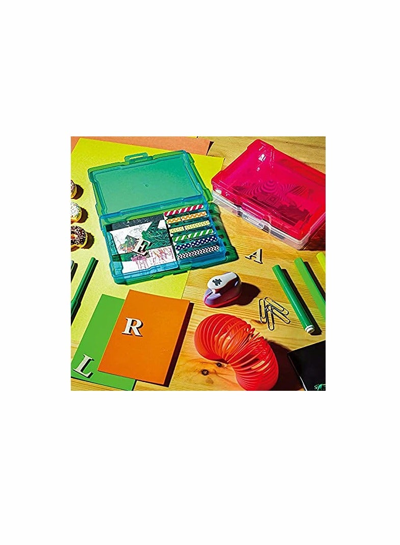 Transparent Photo Case 4 x 6 Photo Box Storage - 16 Inner Photo Keeper Photo Organizer Cases Photos Storage Containers Box for Photos (Multi-Colored) - Image 5