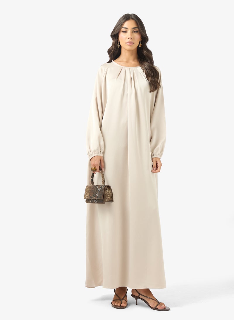 BCBG Crew Neck Pleated Maxi - Image 4