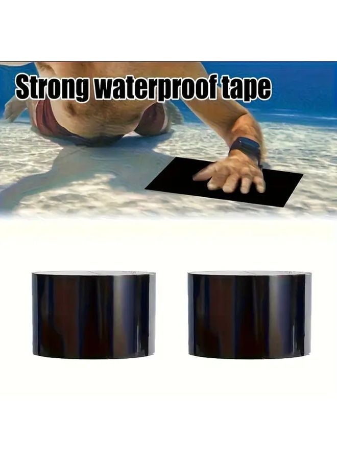 2 Rolls Heavy Duty Waterproof Repair Tape for Pools Camping Outdoor Pipe Tube - Image 1