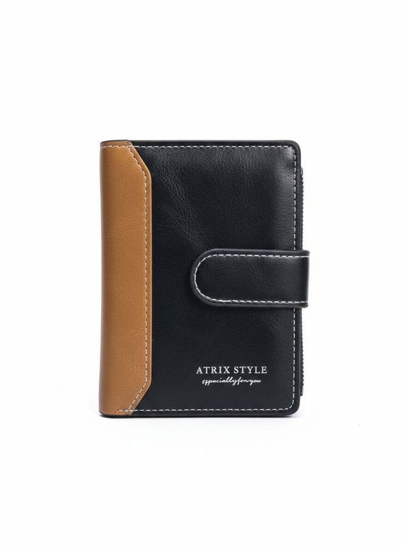 أتريكس محفظة جلدATRIX STYLY  سمارت للرجال ، مطرزة - Image 1