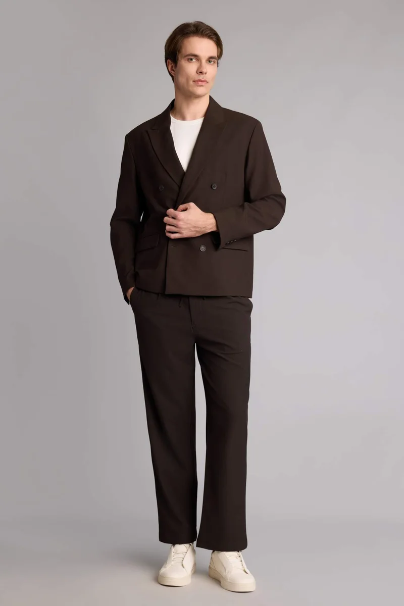 ديفاكتو Regular Fit Jacket Collar Blazer