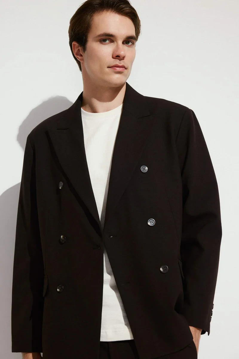 ديفاكتو Regular Fit Pointed Collar Blazer
