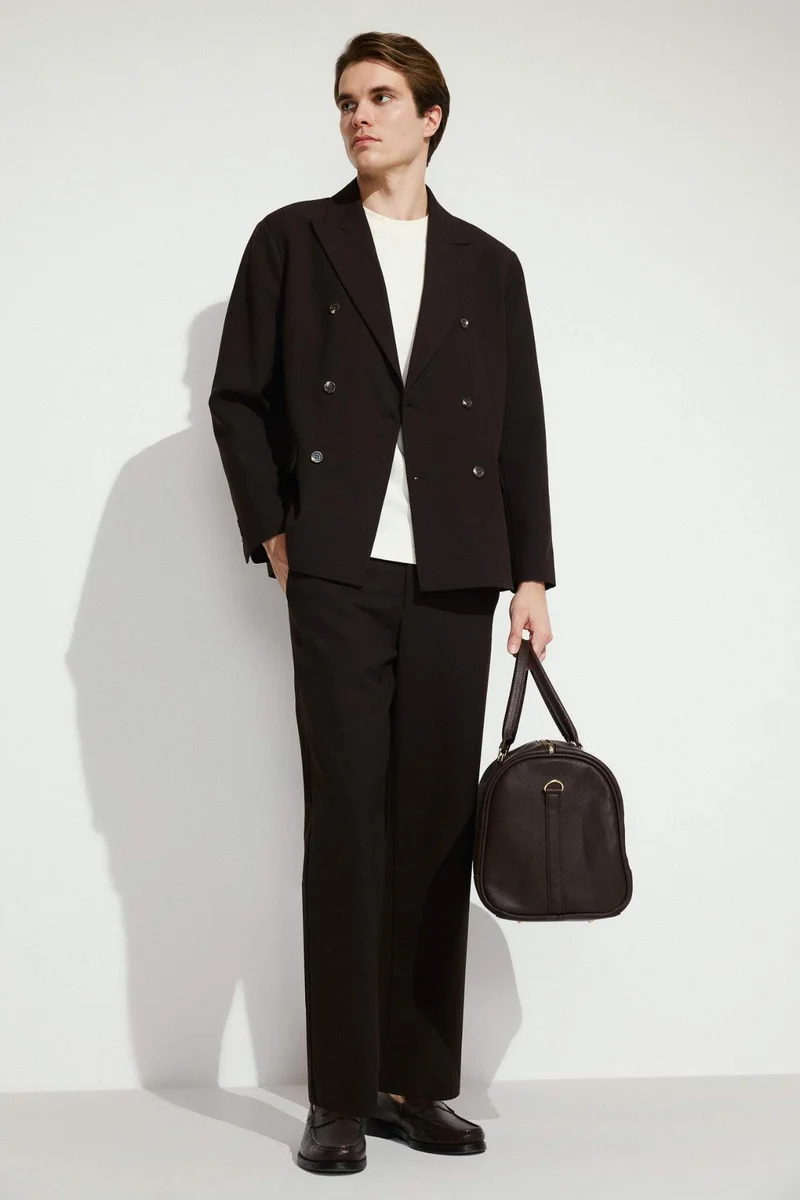 ديفاكتو Regular Fit Pointed Collar Blazer