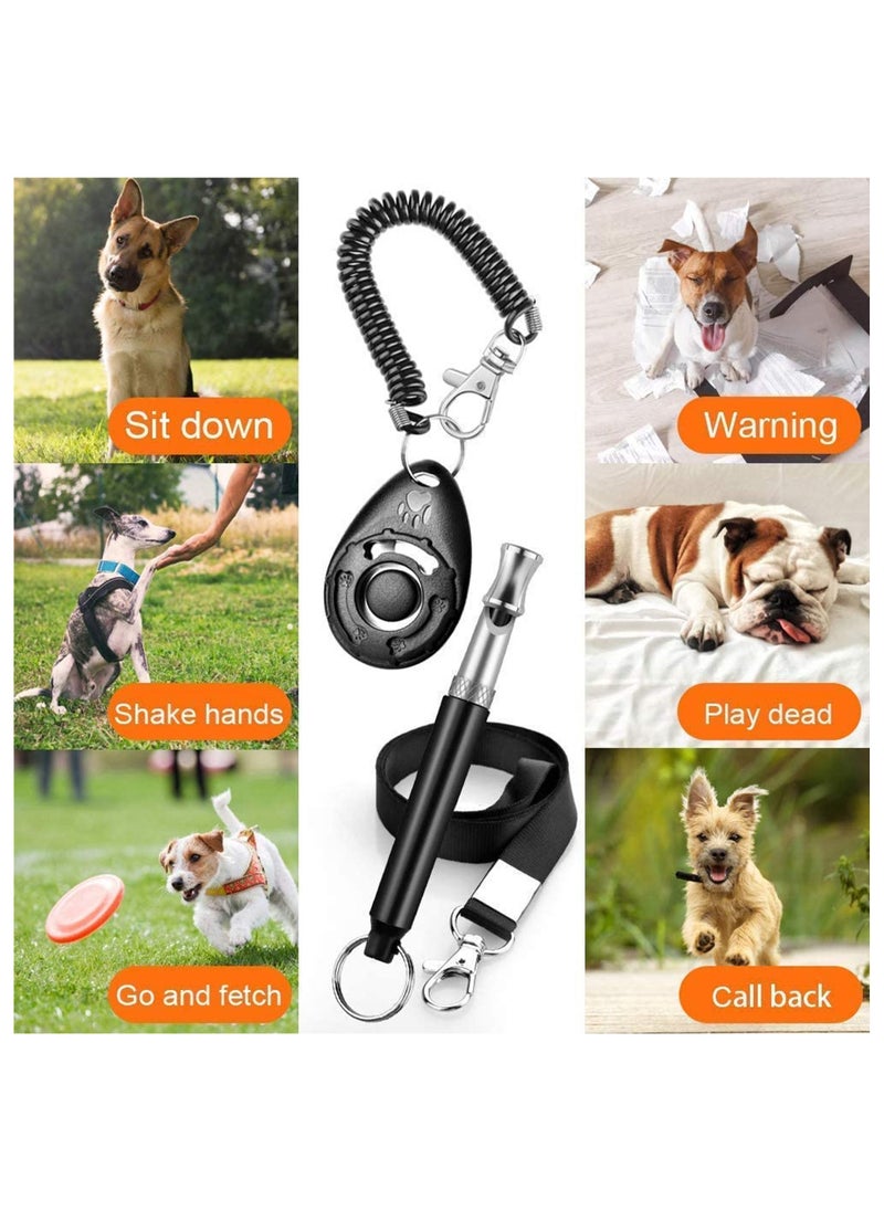 MissTiara - 2 Piece Professional Ultrasonic Dog Whistles With Lanyard and Dog Training Clickers For Recall Stop Barking Adjustable Frequencies Proven Results Pet Training Set - Image 1