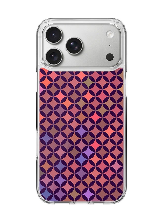 Stylizedd Classic Clear MagSafe Case for iPhone 17 Pro Max , Hybrid Soft Case Flexible Edges Anti Drop TPU PC Gel Thin Transparent Cover [ Designed for iPhone 17 Pro Max ] - Wall Of Diamonds Full Print