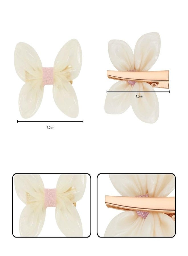 BellaStella Cute Flower Hair Clip with Sun Goggles Design for Kids - Hair Accessory for Baby Boys & Baby Girls Pack of 1 (White) - Image 4
