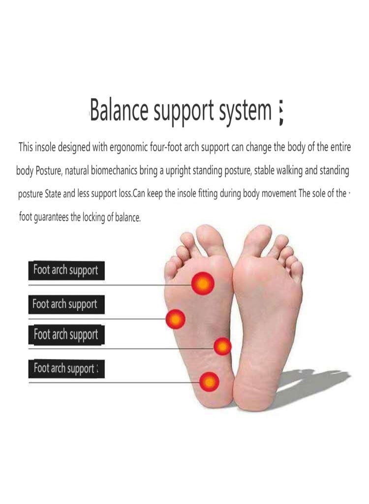 XO leg shape correction insole, inward and outward varus, flat feet, TPR support, anti-collapse correction half-size insole - Image 3