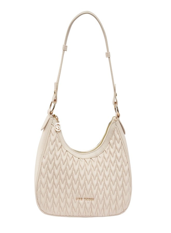 Lino Perros Maddie Ace White Shoulder Bag - Image 1