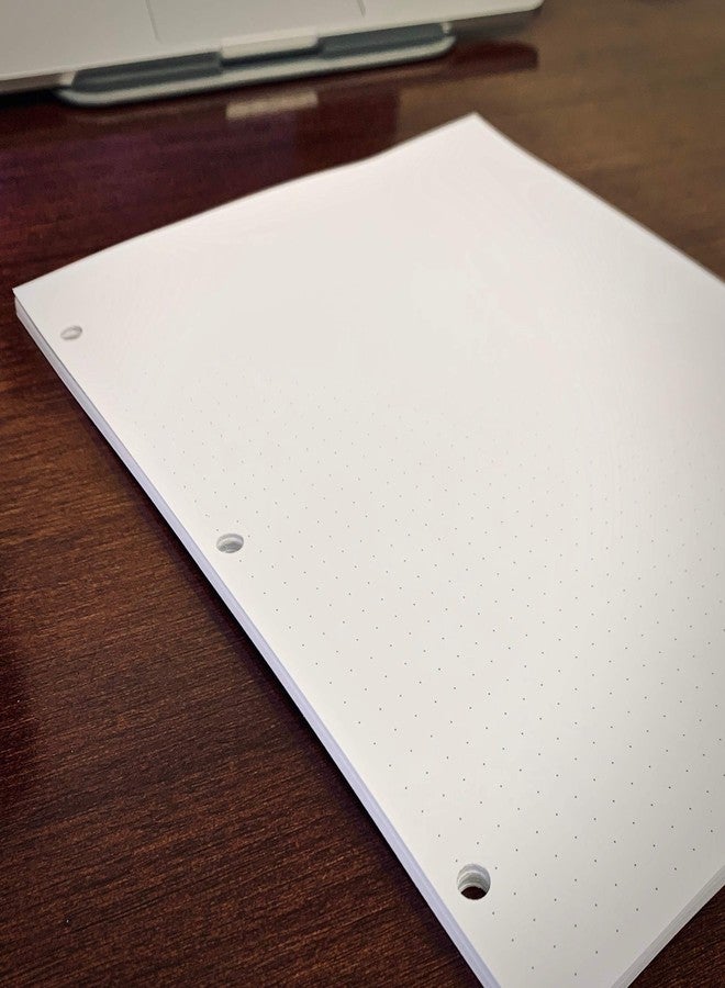 Eleven Discs Pure Dot Grid Premium Heavyweight Letter 3 Hole Punched Notebook Paper (40 Sheets) - Image 3