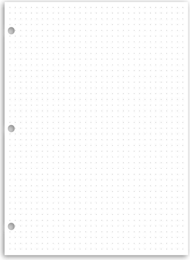 Eleven Discs Pure Dot Grid Premium Heavyweight Letter 3 Hole Punched Notebook Paper (40 Sheets) - Image 1