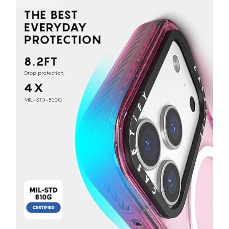 Casetify Impact iPhone 17 Pro Max Case 【Slim/Compatible with Magsafe / 8.2 ft. 4X Military Grade Drop Protection】 - Star Marks - Glitter Purple - Image 5