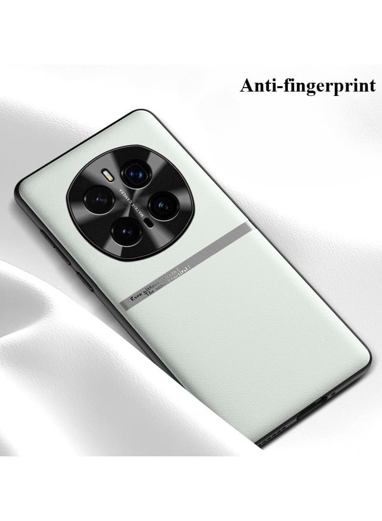 حافظة جلدية ناعمة مضادة للصدمات لهاتف Honor Magic 7 Pro غلاف خلفي بسيط باللون الرمادي - Image 2