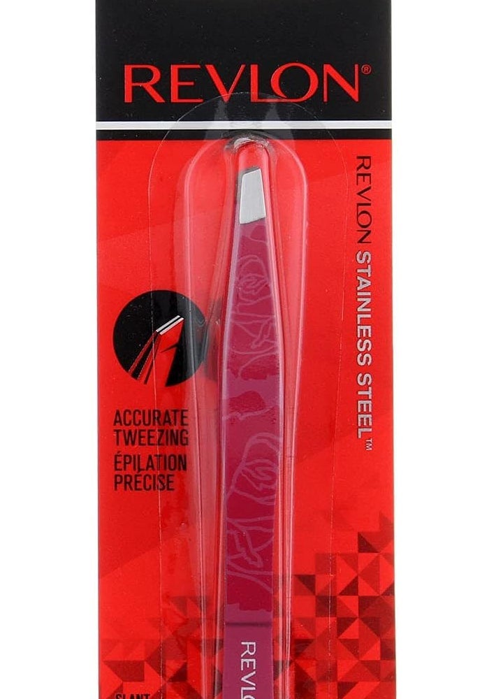 Revlon Marchesa Slant Tweezer - High Precision Stainless Steel for Perfect Brow Shaping - Image 4