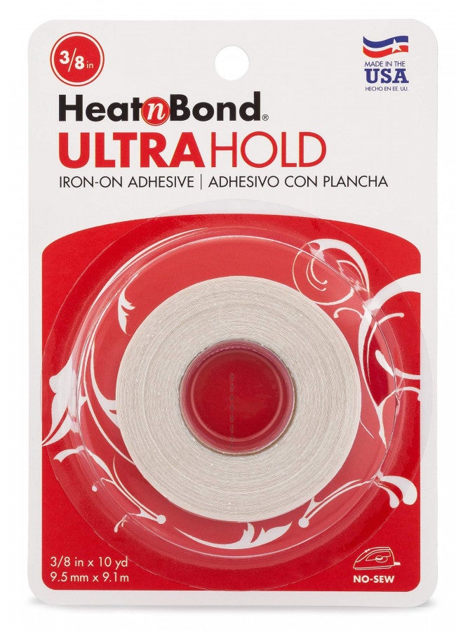HeatnBond UltraHold Iron-On Adhesive, 3/8 Inch x 10 Yards - Image 1