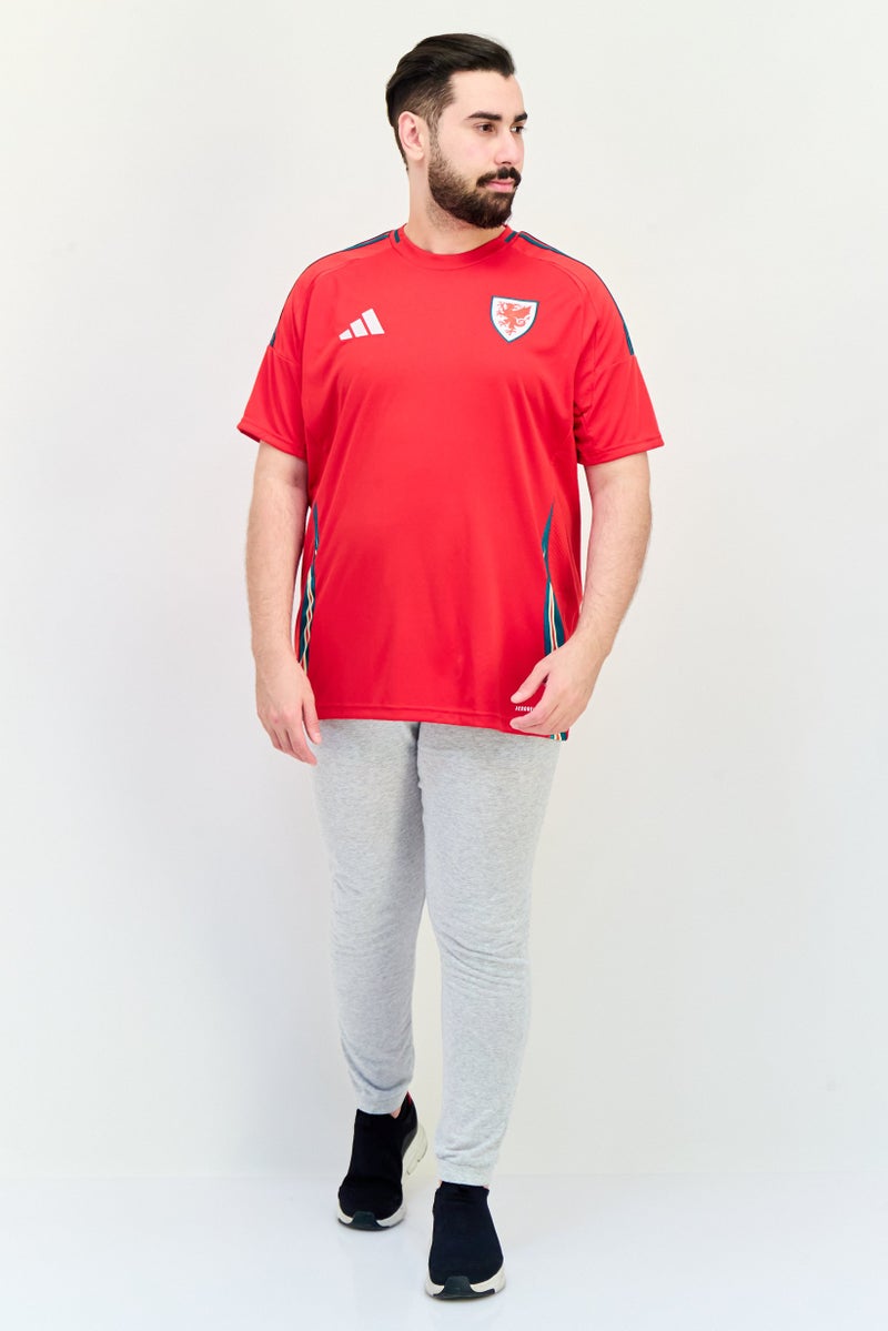 Adidas Men Sportswear Fit Wales 2024 Football Jersey, Red - Image 3