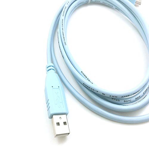 ezonpinzv 6FT Mini USB Routers & Switches Cable Network Router Console Cable CAB-Console-USB Compatible with Cisco 1900,2900 and 3900 Series Routers,2960,3750,and 3750-X Catalyst Series Switches - Image 4