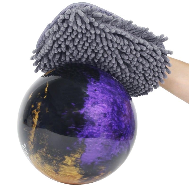 DREAMZA Bowling Towel Shammy Pad - Wearable Soft Bowling Ball Towel, Dual-Sided Chenille & Microfiber Bowling Rag for Easy, Gentle Cleaning, Highly Absorbent Bowling Accessories for Men Women - Image 1