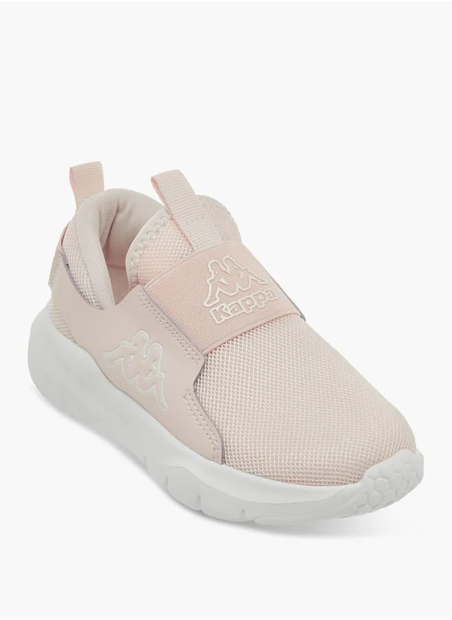 كابا Girls' Logo Detail Slip-On Sports Shoes with Pull Up Tab