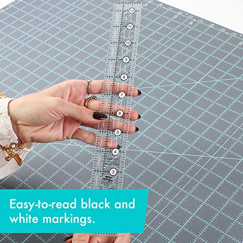 Creative Grids Quilt Ruler 1-1/2in x 12-1/2in Rectangle – CGR15125 – Made in USA, Non-Slip Grip Acrylic Quilting, Sewing, Crafting, Patchwork Ruler for Measuring & Cutting Fabric - Image 3