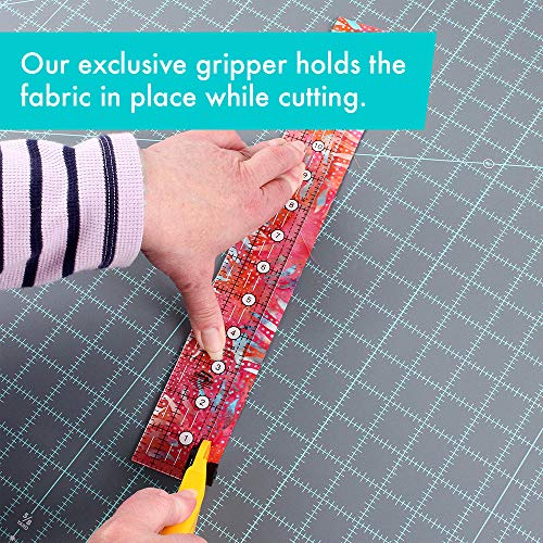 Creative Grids Quilt Ruler 1-1/2in x 12-1/2in Rectangle – CGR15125 – Made in USA, Non-Slip Grip Acrylic Quilting, Sewing, Crafting, Patchwork Ruler for Measuring & Cutting Fabric - Image 5