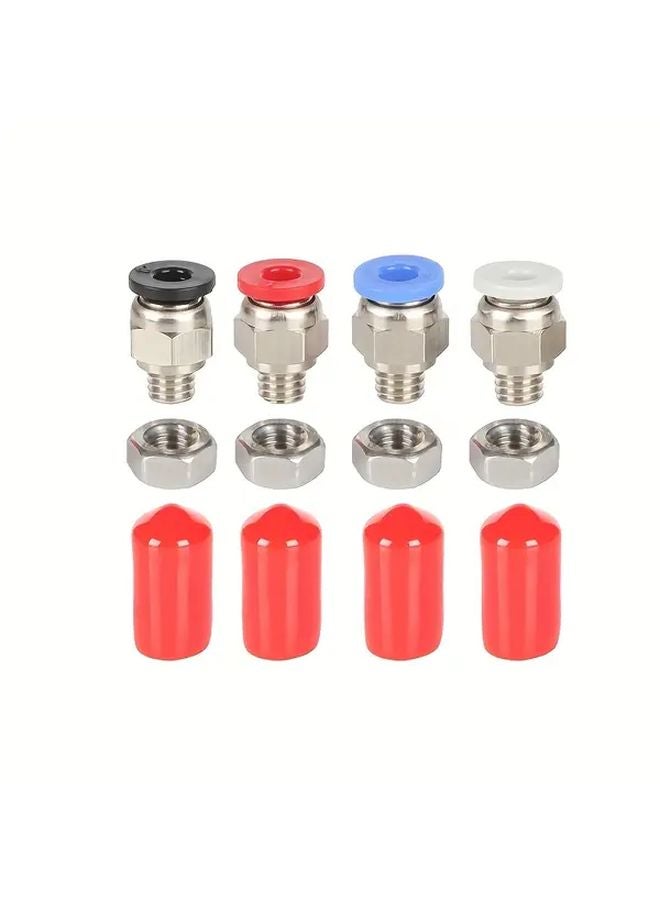 4 مجموعات من ملحقات الطابعة ثلاثية الأبعاد DIY صندوق تجفيف أنبوب تغذية PTFE موصل - Image 1