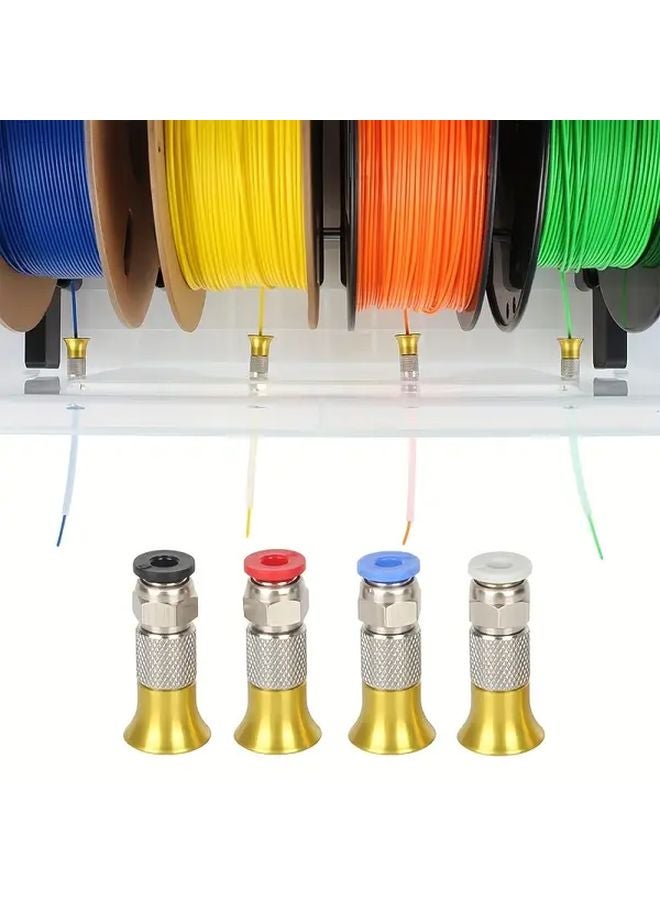 4 مجموعات من ملحقات الطابعة ثلاثية الأبعاد DIY صندوق تجفيف أنبوب تغذية PTFE موصل - Image 4