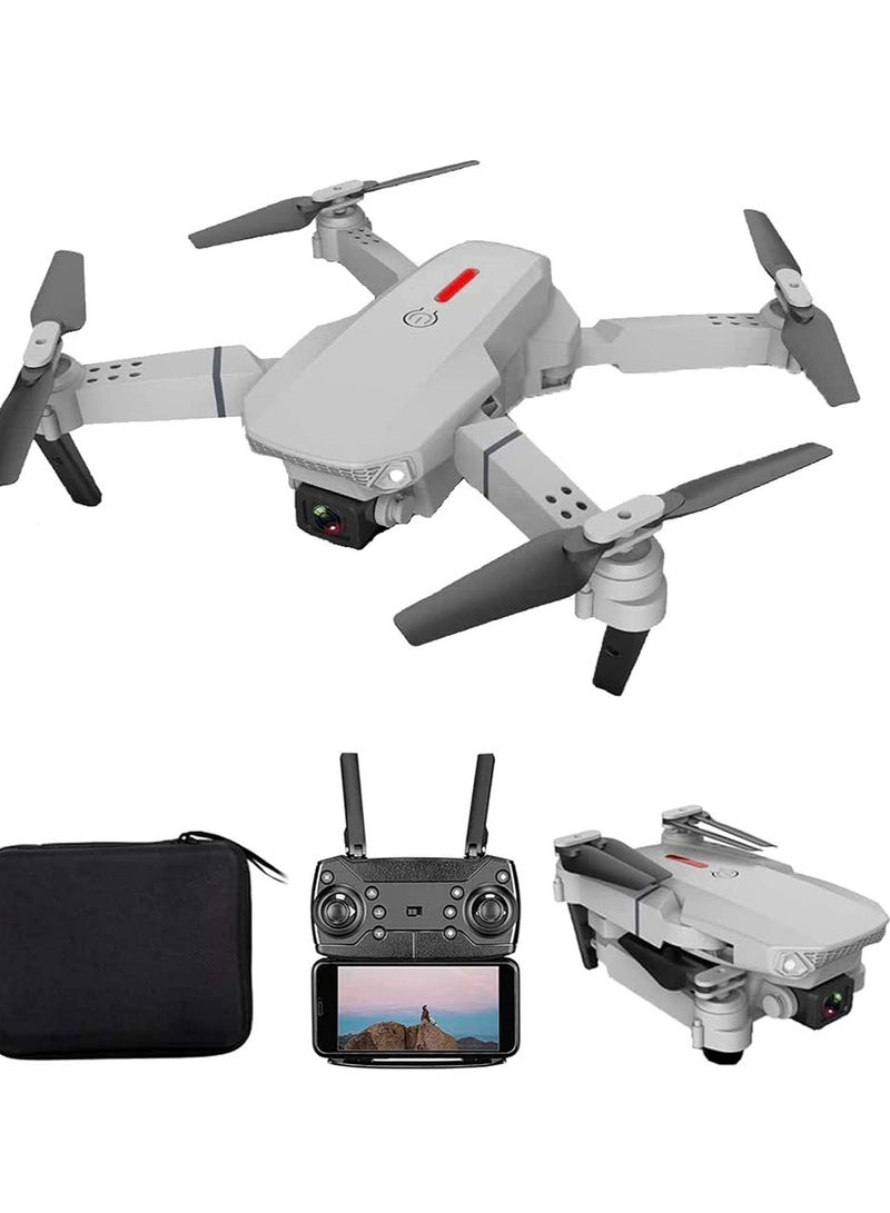 ELTRAZONE Drone FPV Drone with 4K HD Camera WiFi Live Video FoldableQudcopter with Headless Mode Altitude Hold Track Flight 3D FILP (Gray - Image 3