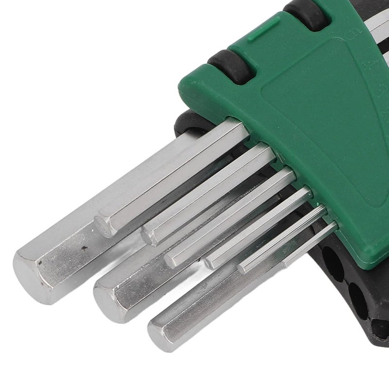 klarako 9Pcs Stainless Steel Hex Wrench Set, 9 Sizes 1.5‑10mm Portable Machine Repair Wrench Set - Image 2