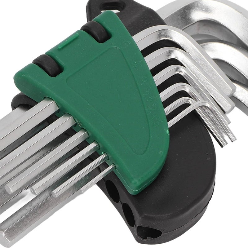 klarako 9Pcs Stainless Steel Hex Wrench Set, 9 Sizes 1.5‑10mm Portable Machine Repair Wrench Set - Image 4
