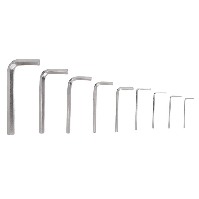 klarako 9Pcs Stainless Steel Hex Wrench Set, 9 Sizes 1.5‑10mm Portable Machine Repair Wrench Set - Image 5