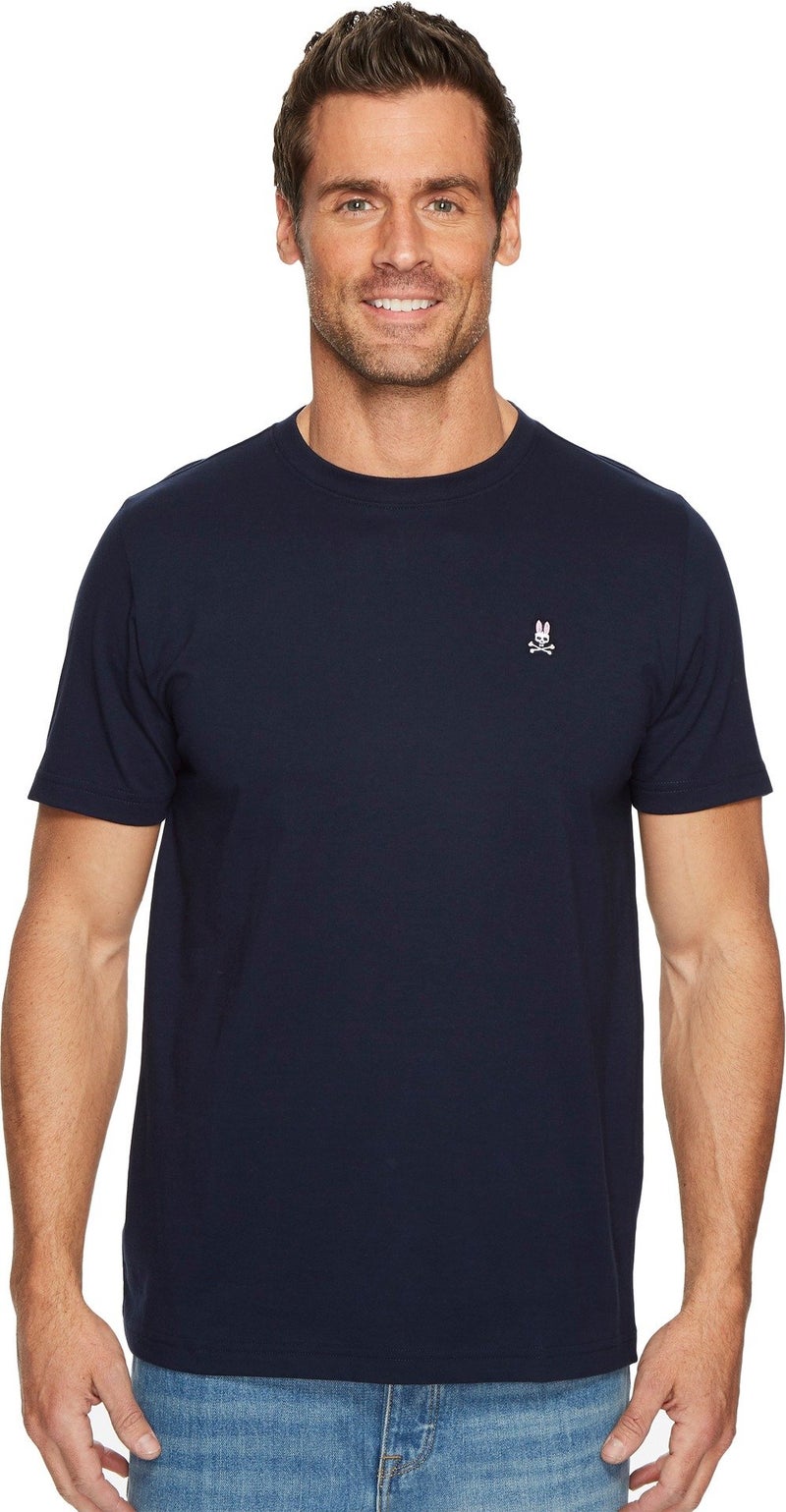 Psycho Bunny Mens Classic Crew Neck TEE - B6U014CRPC 410 Navy M - Image 1