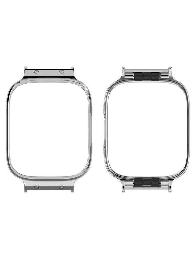 erorex For Redmi Watch 3 Lite / Watch 3 Active Metal Watch Protective Frame(Silver) - Image 1