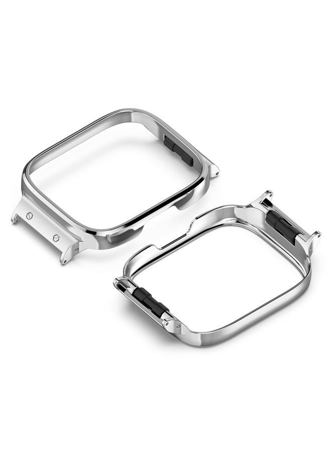 erorex For Redmi Watch 3 Lite / Watch 3 Active Metal Watch Protective Frame(Silver) - Image 2