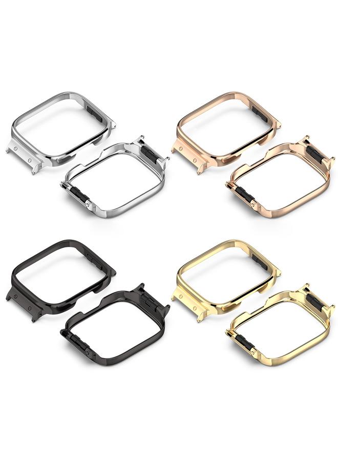 erorex For Redmi Watch 3 Lite / Watch 3 Active Metal Watch Protective Frame(Silver) - Image 4