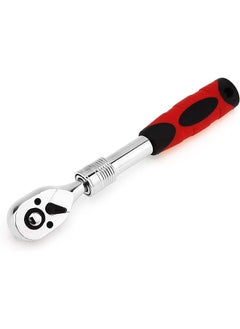 3/8-Inch Drive Standard Ratchet Wrench, Flexible 72-Tooth Extendable Telescopic Socket Spanner Wrench Allen Key Length Hand Tools