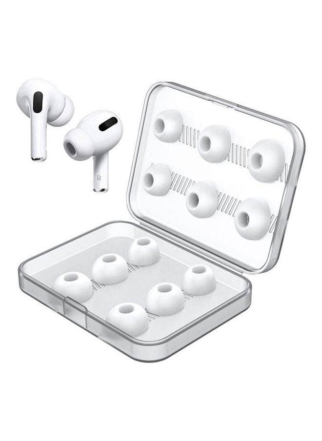 NIBEMINENT 12-Piece Replacement Ear Buds For AirPods Pro White  - Image 1