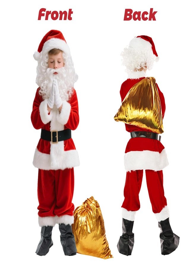 UDYR Kids Santa Costume - Santa Claus Suit for Child Boy Deluxe Santa Outfit for Christmas Halloween Parties&Events (Small) - Image 4