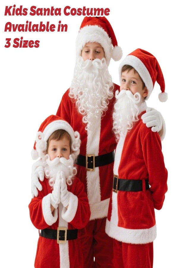 UDYR Kids Santa Costume - Santa Claus Suit for Child Boy Deluxe Santa Outfit for Christmas Halloween Parties&Events (Small) - Image 5