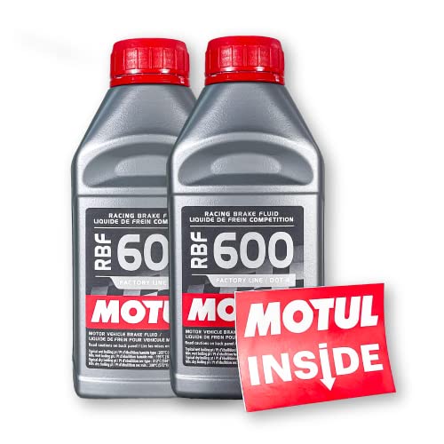 Motul (2 Pack) 100949 RBF 600 DOT 4 100% Synthetic Factory Line Racing Brake Fluid - Image 1