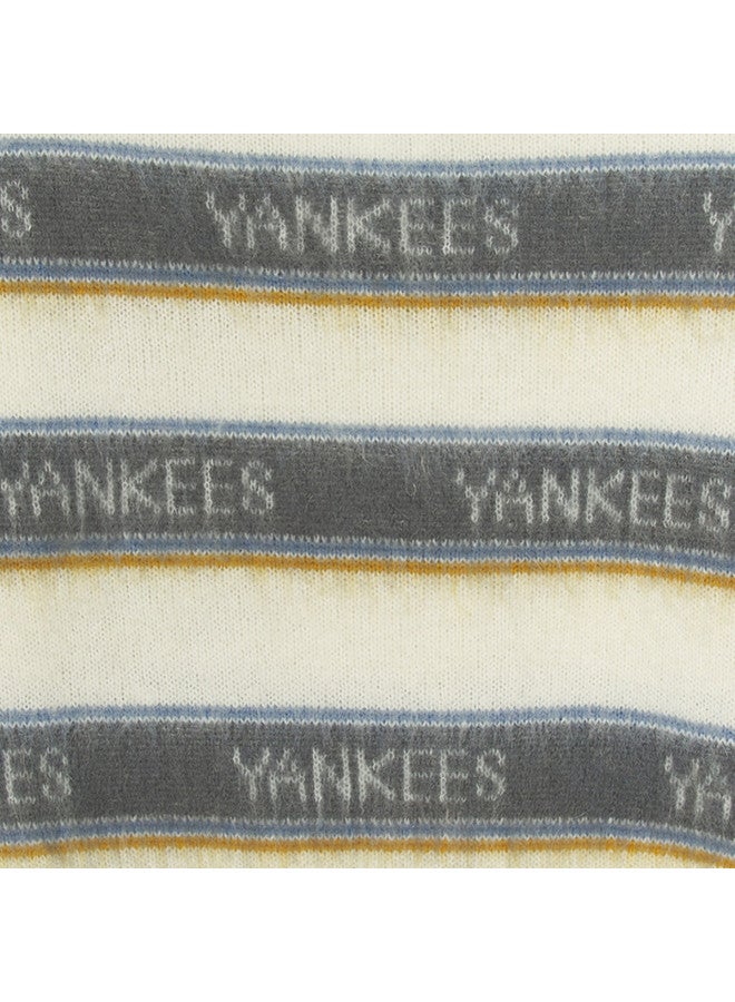 MLB Women'S Preppy Style Fashion Striped Off-Shoulder Knitted Sweater 25 Autumn Kpv02 - Image 5