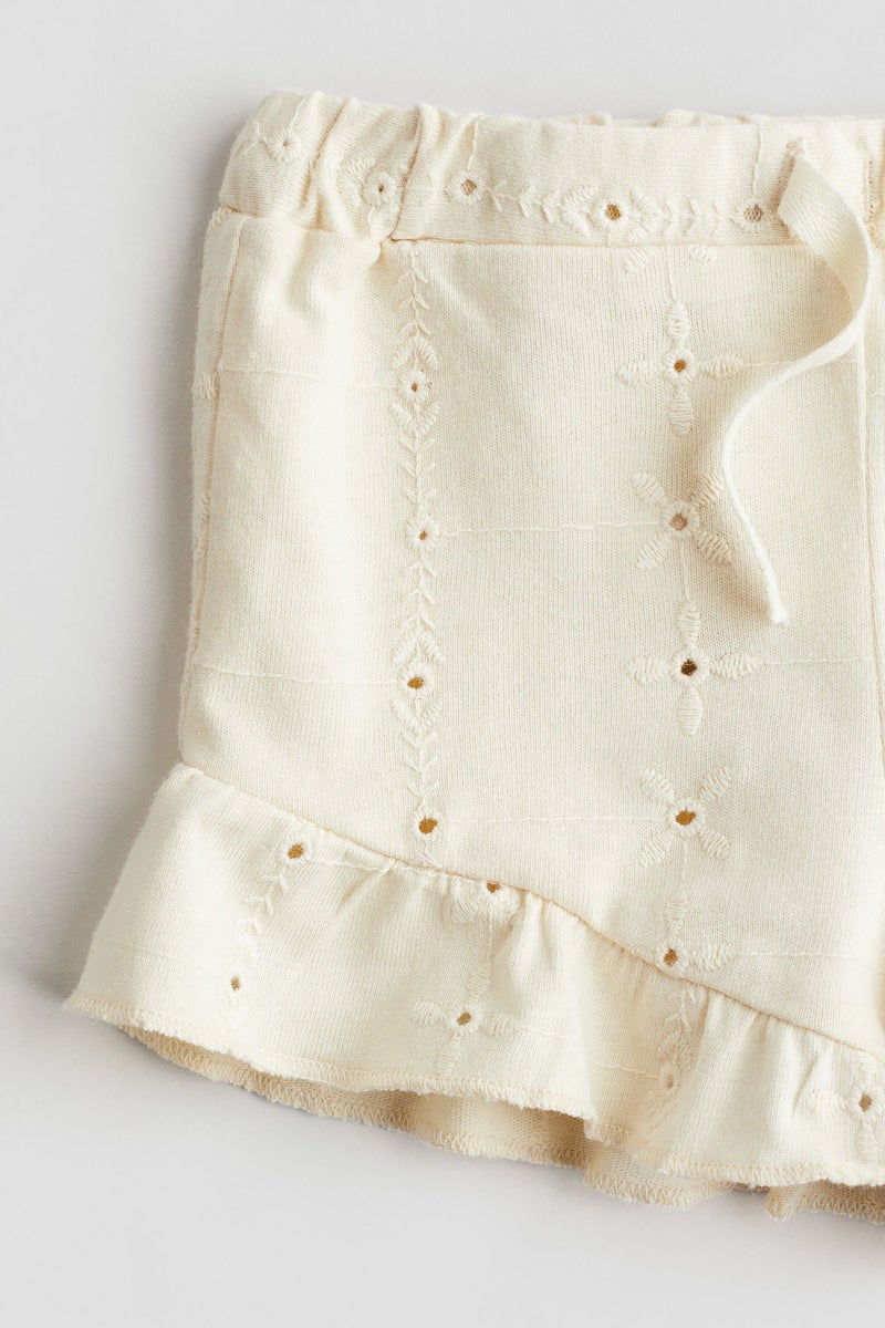 H&M Broderie Anglaise Jersey Shorts - Image 2
