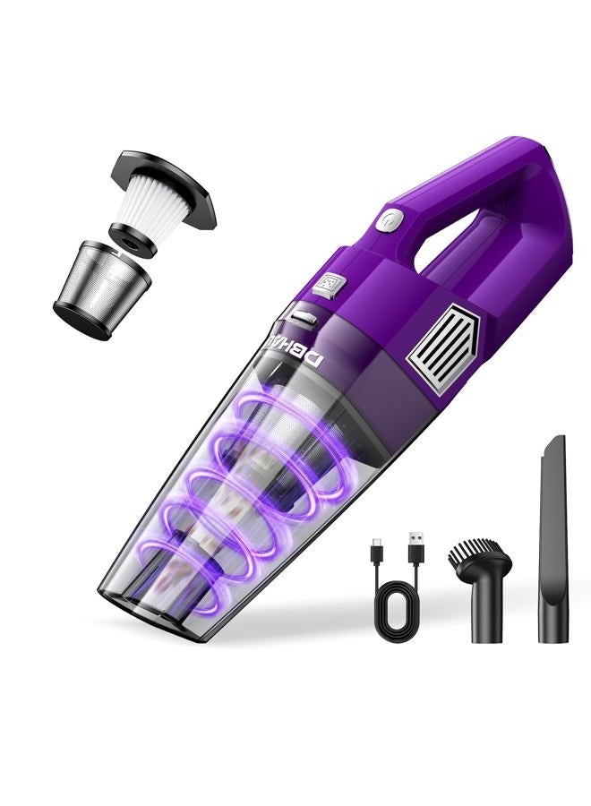 DBHAL Handheld Vacuum Cordless, 15000PA Powerful Suction Car Vacuum Cleaner Lightweight with Multi Accessories, Hand held Vacuum Cleaner Dust Busters Cordless Rechargeable for Car Home - Image 1