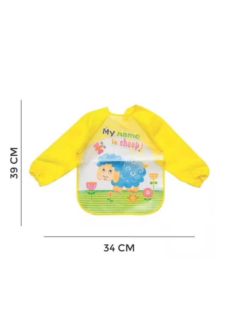 بولكاتوتس مريلة تغذية مقاومة للماء بأكمام كاملة من Polka Tots - My Name Is Sheep  - Image 3