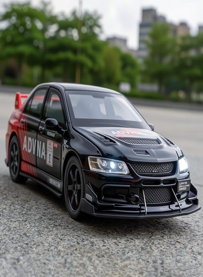 FEXXA Toy Car Compatible for 1:32 Mitsu bishi Lancer Evolution Model, Pull Back Diecast Collectible Car with Sounds ＆ Lights for Kids Boys Girls and Adults, Gift (ADVNA) - Image 2