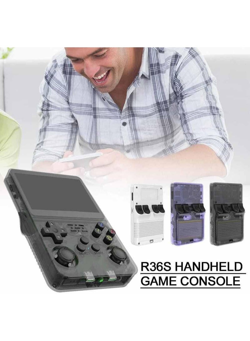 ELTRAZONE R36S Retro Handheld Video Game Console with 3.5 Inch IPS Screen, 64GB Memory Card, 10,000+ Classic Games, Open Source Linux System, Portable Gaming Player for Adults & Kids – Black - Image 2