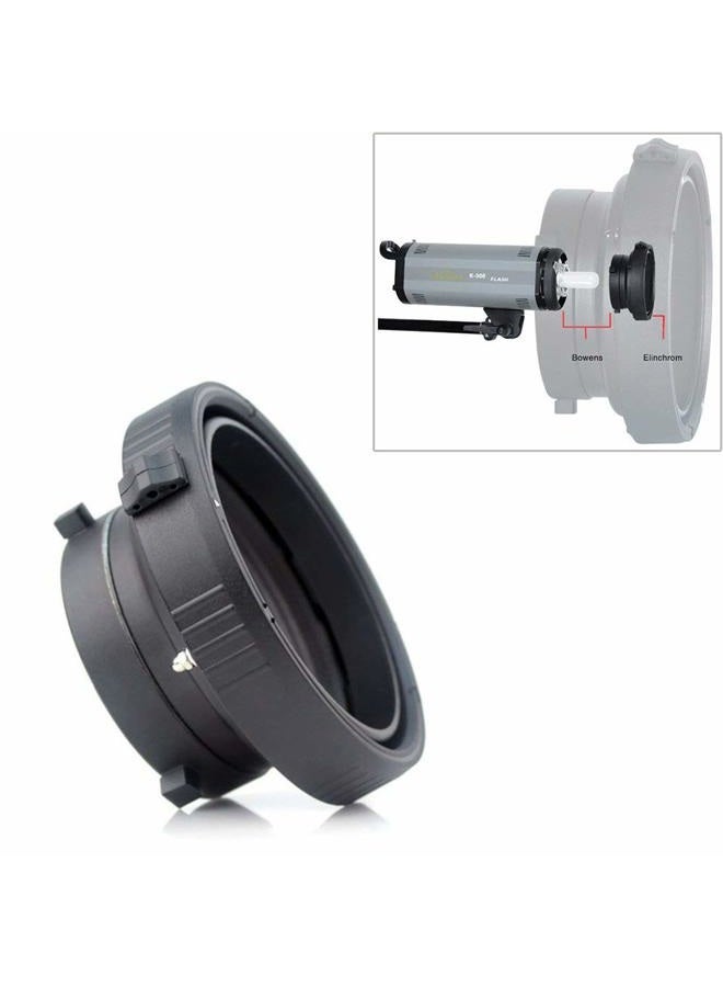 Fomito Photo Studio Bowens Speedring to Elinchrom Mount Converter Monolight Interchangeable Adapter Ring - Image 1