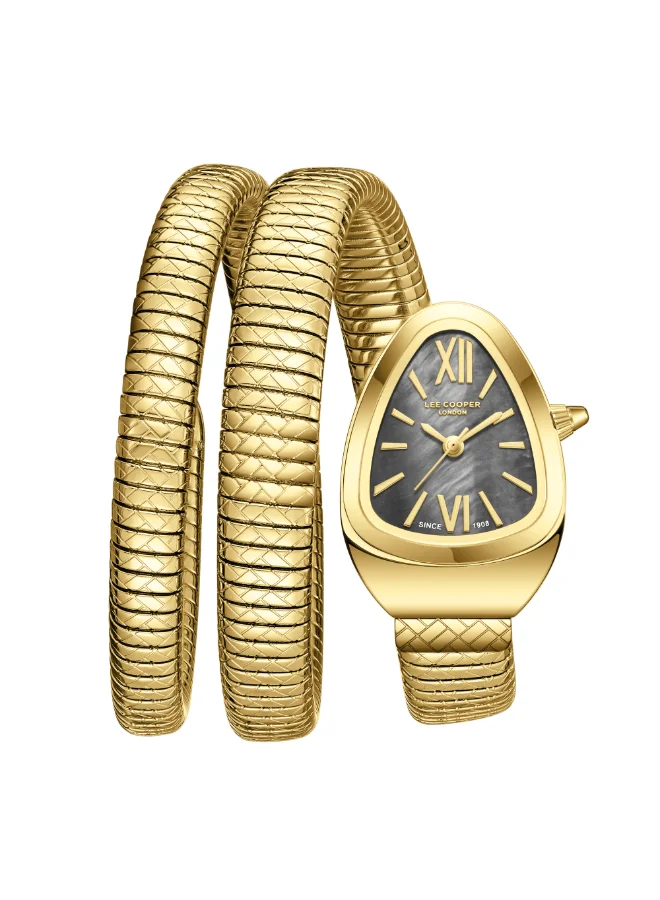 لي كوبر ساعة نسائية معدنية بعقارب . -  ملم