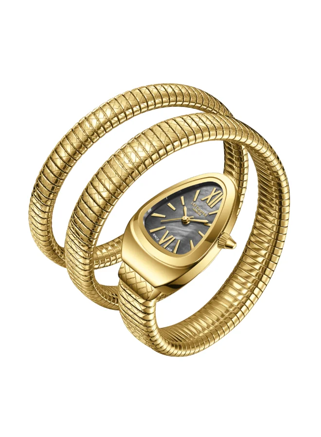 لي كوبر ساعة نسائية معدنية بعقارب . -  ملم